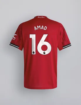 Manchester United 25/26 Home Jersey with Amad 16 EPL Printing & Badge 13-14Y - Adidas - FashionsVida
