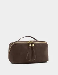 Personalised Medium Toiletry Bag Chocolate female