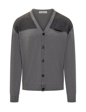 Wool Cardigan with Unique Stitch Details