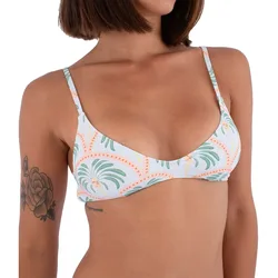 Haut De Bikini Scoop Crop Print Beach Clay L