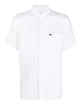 Camicia a maniche corte ricamato