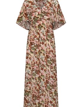Lucia Printed Silk Dress
