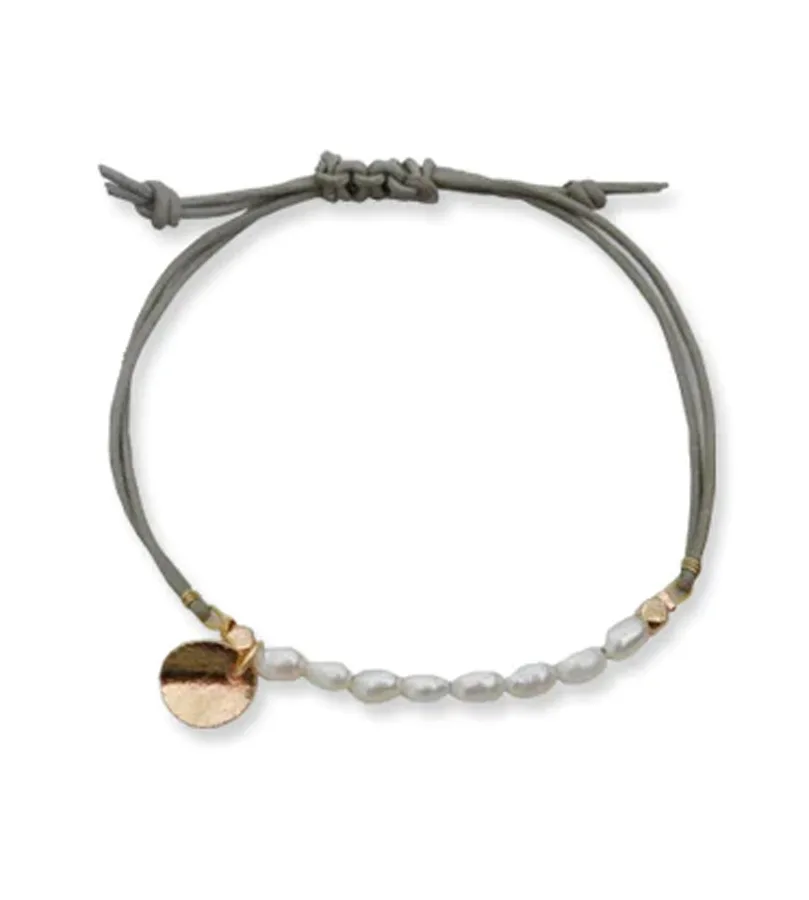 Grey & White Krisha Bracelet - So Just Shop - FashionsVida