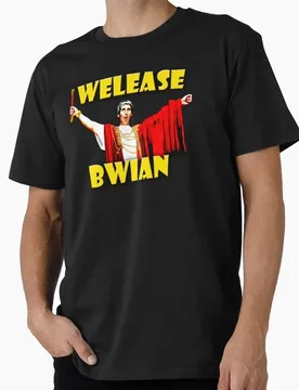 Release Brian Funny Monty Python Gift T-shirt Short Sleeve Tee British Comedy Graphic clothes US size Tops S-6XL - Aliexpress - FashionsVida