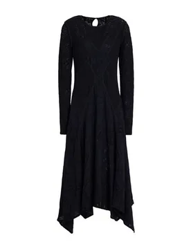 Midi-Kleid Damen Schwarz 32,36,38 Damen - High - FashionsVida