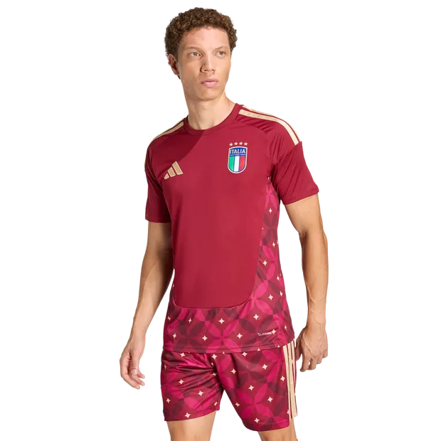 Italy Men Jerseys/Replicas - Red - Size S - Poly Mesh - Red - Size: Small - Adidas - FashionsVida