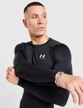 Mens Maglia Compressione HeatGear Armour Uomo - Nero, nero nero Uomo taglia L