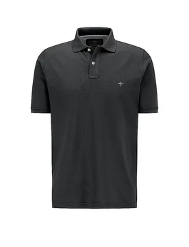 Fynch-Hatton Poloshirt negro 4XL - Fynch-Hatton - FashionsVida