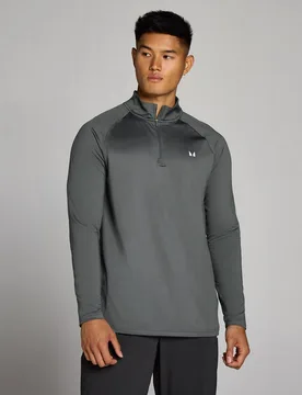 Sudadera con cremallera 1/4 Training para hombre de MP - oscuro - M - MyProtein - FashionsVida