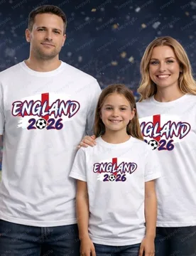 England 2026 Flag Football Print T Shirt Men's Casual Soccer Graphic Short Sleeve UK National Team Sport Tops Summer Fan Shirt - Aliexpress - FashionsVida