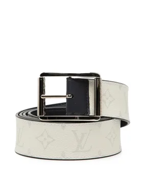 Monogram and Leather Reverso Reversible Belt - Louis Vuitton - FashionsVida