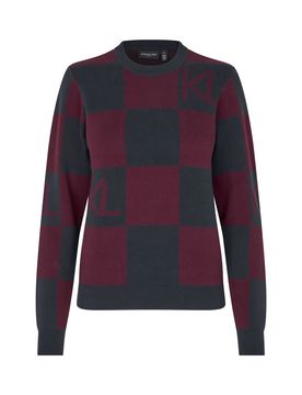 Damen Pullover KLMelanie, plum wine XS
