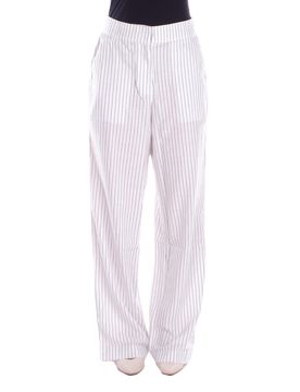 Barbour Pantaloni White navy