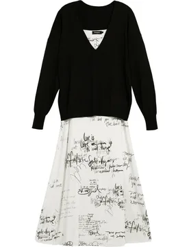 Desigual - Vestido midi combinado - Desigual - FashionsVida