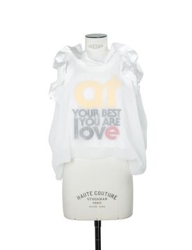 Satin & Chiffon Embroidered Mini Pullover