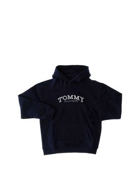 Felpa con cappuccio BLU NAVY 14
