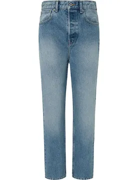 Jeans A Vita Alta Straight Fit Denim 29
