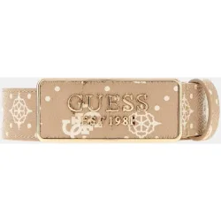 Cinturón de mujer no ajustable con hebilla logotipo