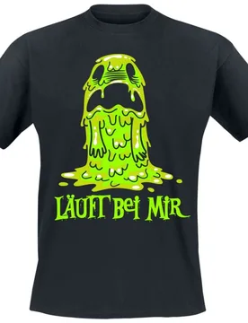 T-Shirt - Läuft bei mir! - M bis 3XL - für Männer - Größe XXL - schwarz - Männer - male - Sprüche - FashionsVida