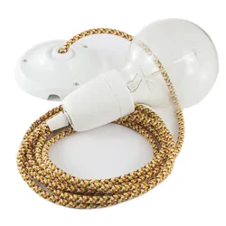 Cables Suspension Luminaire Rx01 Pixel 50 Cm Orange / White One Size