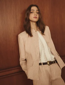 Chaqueta ligera de mujer con rayas - Lloyd's - FashionsVida