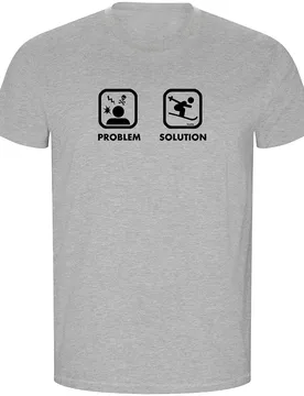 T-shirt à Manches Courtes Problem Solution Ski Eco Heather Grey 2XL - Kruskis - FashionsVida