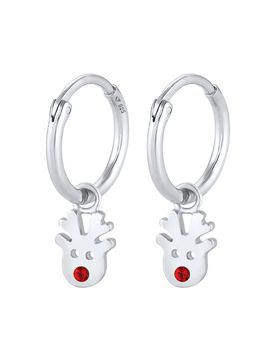 ELLI Pendientes rojo / plata