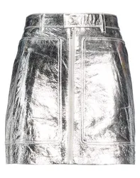 Minifalda Mujer Plata 38 Mujer