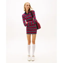 Vestido de mujer tipo polo slim fit