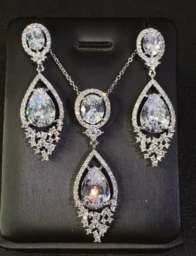 HIBRIDE New Super Pretty Elegant Set of 2 Pieces Water Drop Shape Women's Clothing Jewelry for Everyday Prom Travel Gift S-897 - Aliexpress - FashionsVida