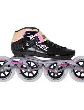 Patins En Ligne Accel Race 110/100 Black / Pink EU 39 Homme - Powerslide - FashionsVida