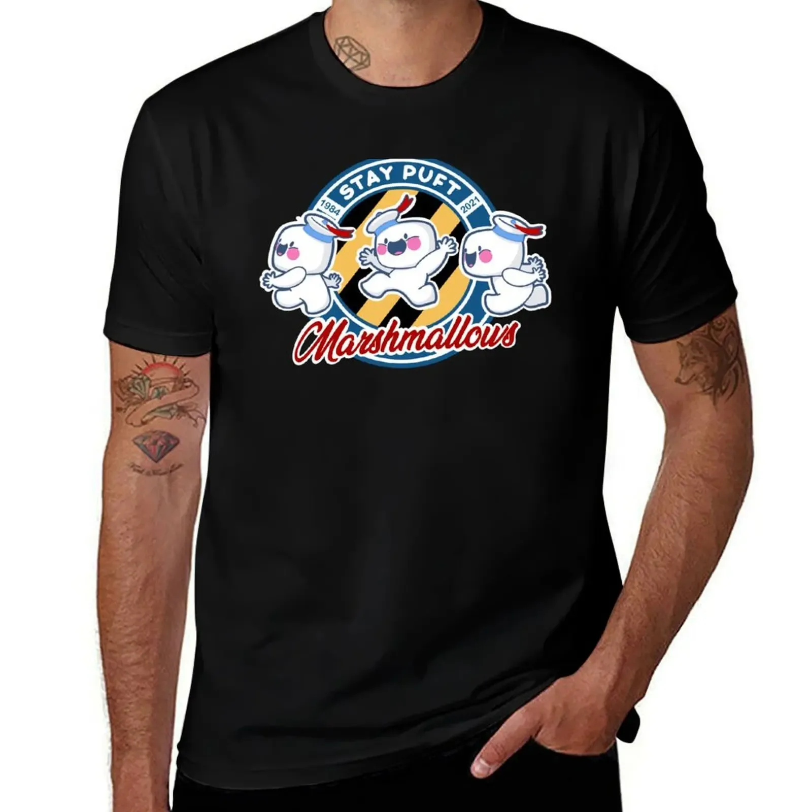 Stay Puft T-Shirt Basic Solid Color Short Sleeve T-Shirt - Aliexpress - FashionsVida