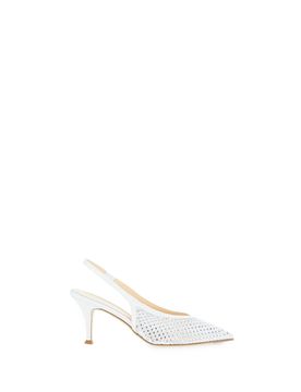 Décolleté slingback strass BIANCO 37