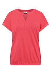 XXL Solid Rib Collar Tunic female