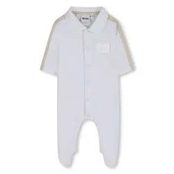 Pyjama à Manches Longues J53041 White 6 Mois Garçon