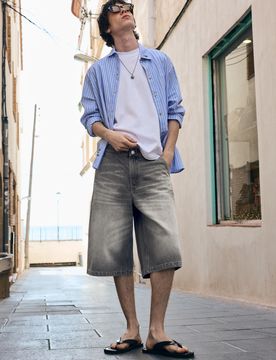 Bermuda Jean Skater 38 Gris