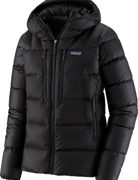 Doudoune technique en duvet - W's Fitz Roy Down Hoody Black en Nylon - Taille L - Noir - Patagonia - FashionsVida