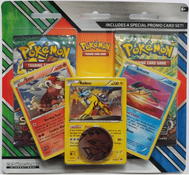 Pokemon Enhanced 2 Pack Blister: Entei, Raikou, & Suicune - Pokémon - FashionsVida