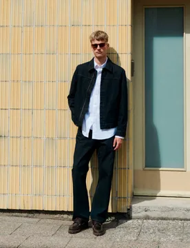 Loose Fit Pure Cotton Utility Trousers Black male - M&S - FashionsVida