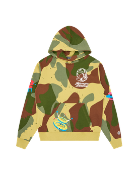 All Over Space Camo Popover Hood - Camo
