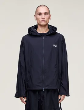 Y-3 NYLON WIRED 3 STRIPES TRACK TOP S Black - Adidas - FashionsVida