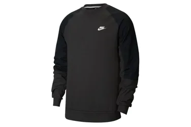 Long-Sleeve Fleece Top - Sweatshirt-Crewneck - schwarz - Herren - Size: S
