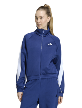 Stadium Tracktop Donna - Top da pista Blu - Taglia XS (30-32) - Poly Mesh XS (30-32)