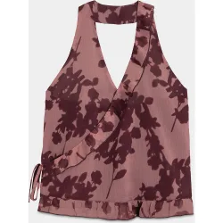 Top de mujer lazada al cuello