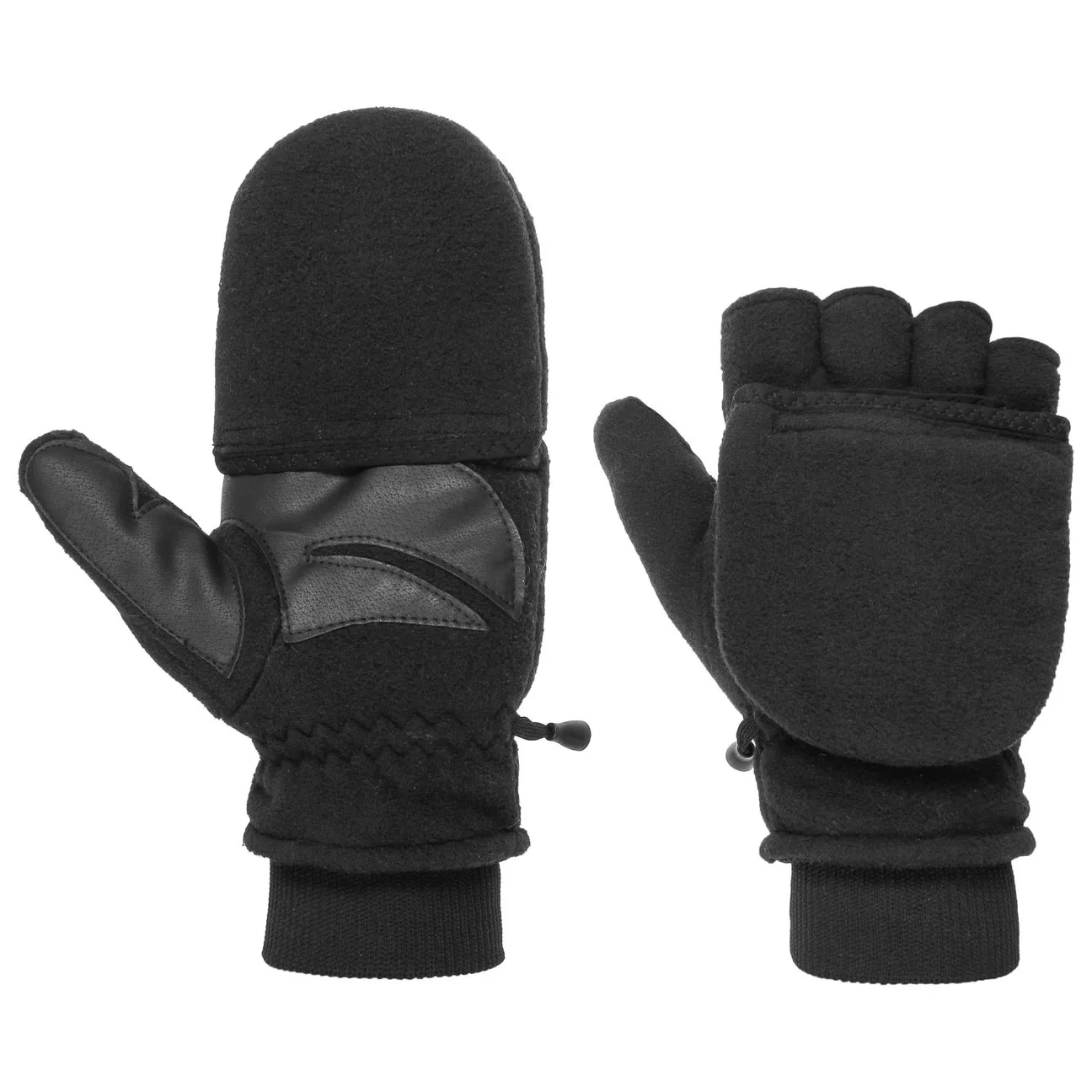 Fingerless Fleece Gloves by - black - Herren - Size: 9 HS - Barts - FashionsVida