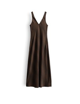 Midikleid QOVA WAVE marrón claro 42