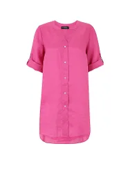 Blusa in lino rosa 42