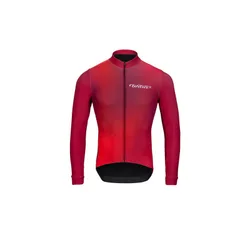 Maglia maniche lunghe bici ciclismo uomo AURORA RED