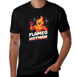 Flameo hotman T-Shirt Basic Daily Outfit Short Sleeve Tee