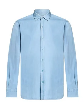 Camisa vaquera Hombre Azul marino 43 Hombre - Barba - FashionsVida